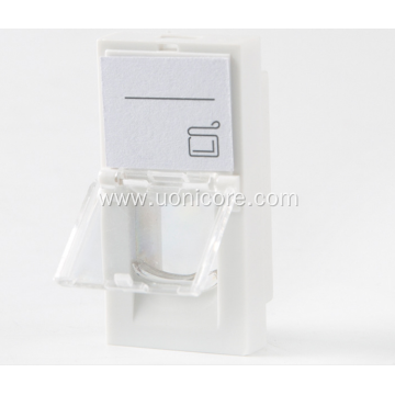 RJ45 1 port face plate french type